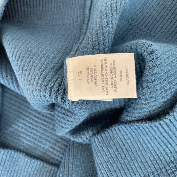 Denver Hayes Long Sleeve Crewneck Sweater Blue Women’s Size Large NEW - Picture 3 of 9